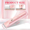 Electric Rechargeable Ladies Razor – Waterproof Dual-Head Hair Remover