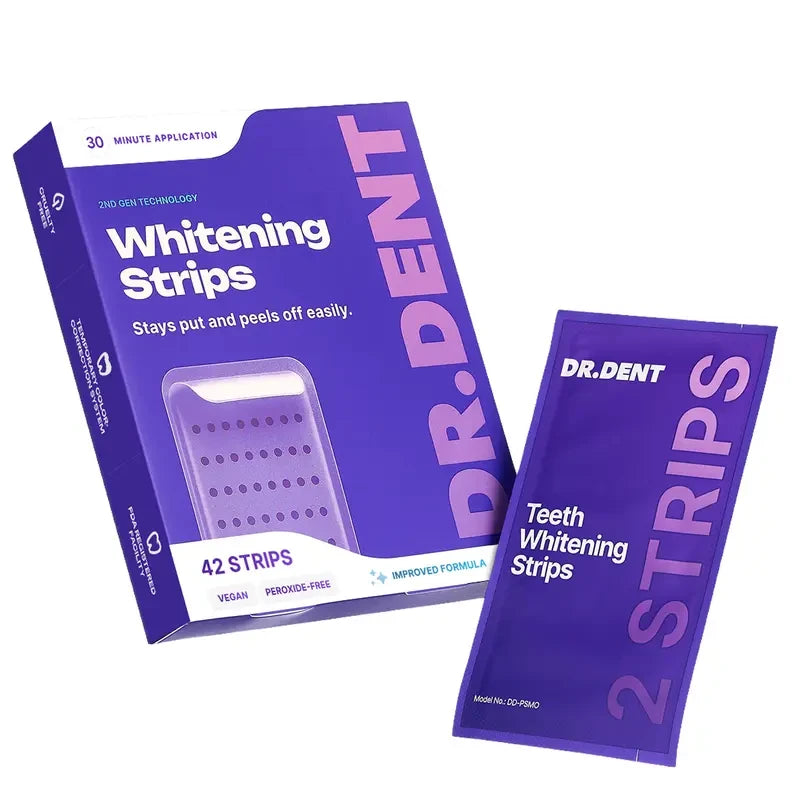 Peroxide-Free Purple Teeth Whitening Strips