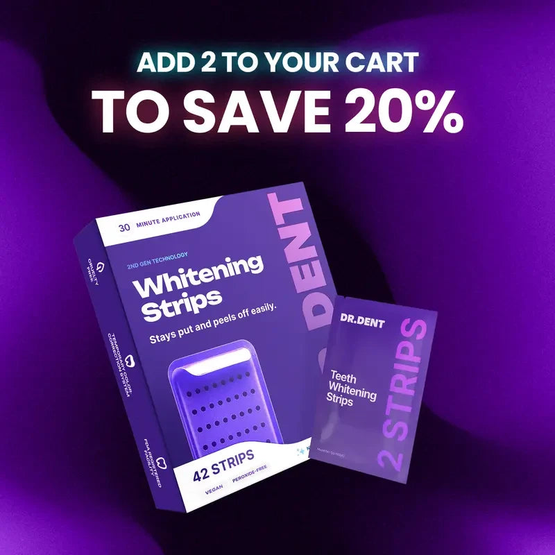 Peroxide-Free Purple Teeth Whitening Strips