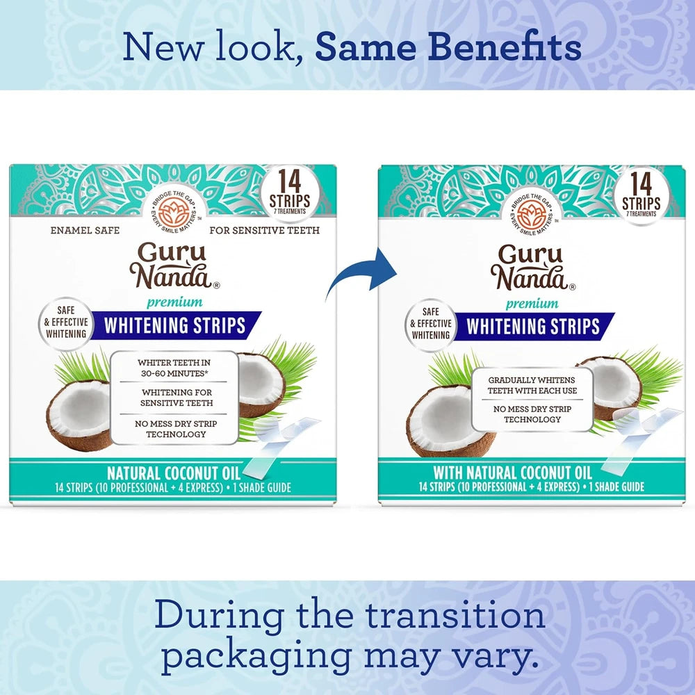 GuruNanda Teeth Whitening Strips – Professional-Grade Whitening at Home