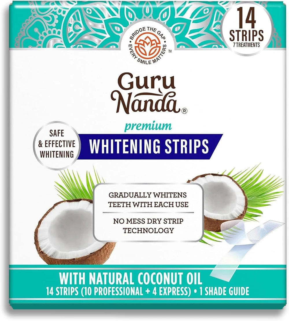 GuruNanda Teeth Whitening Strips – Professional-Grade Whitening at Home