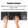 Tri-Fold Bluetooth Keyboard with Touchpad – Pocket-Sized Productivity