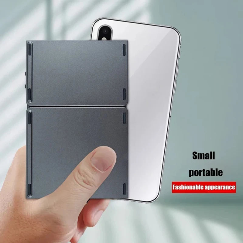 Tri-Fold Bluetooth Keyboard with Touchpad – Pocket-Sized Productivity