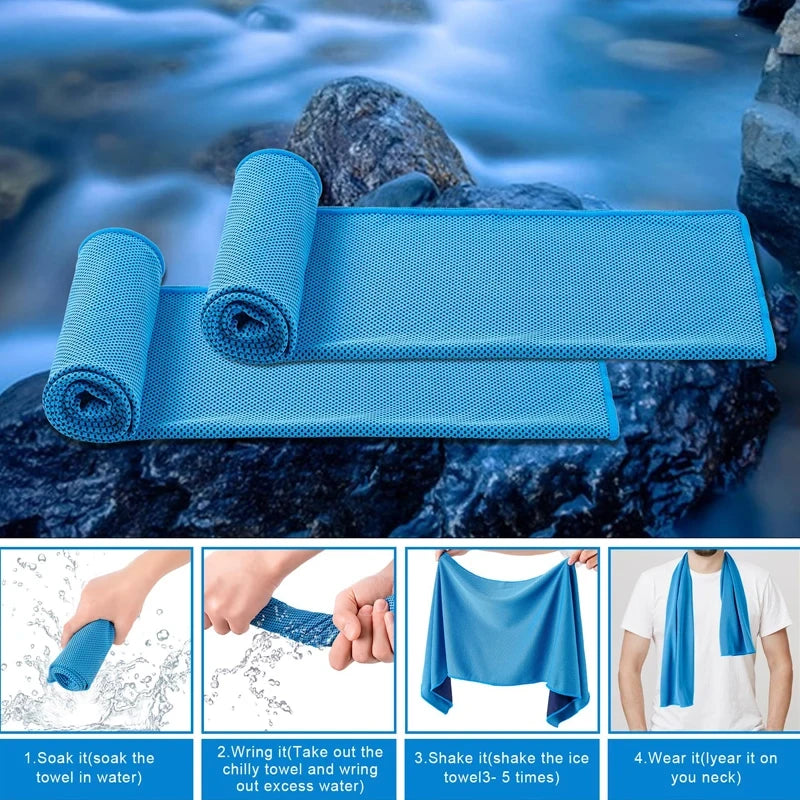 Quick-Drying Sports Cooling Towel – Instant Relief for Workouts & Outdoor Activities