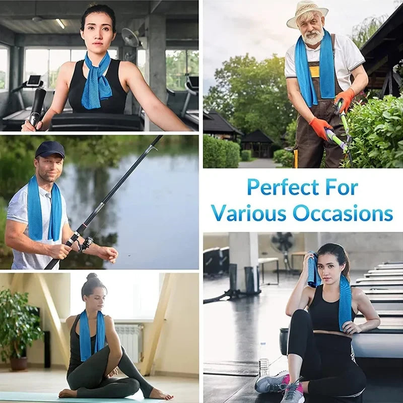 Quick-Drying Sports Cooling Towel – Instant Relief for Workouts & Outdoor Activities