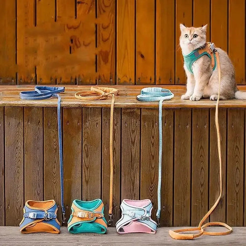 Escape-Proof Cat Harness & Leash Set – Safe Outdoor Adventures