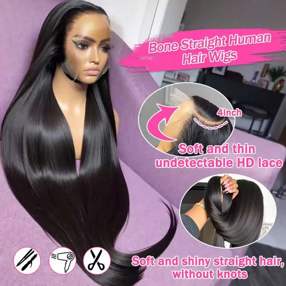 Bone Straight Human Hair Wig