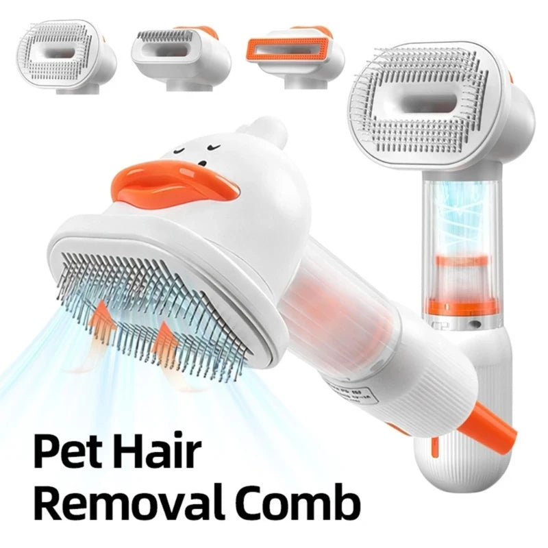 4-in-1 Pet Grooming Brush – Cordless Deshedding for Dogs & Cats