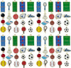 Assorted Enamel Sports Crafting Charms – Vibrant Designs for DIY Keychains & Jewelry