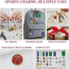 Assorted Enamel Sports Crafting Charms – Vibrant Designs for DIY Keychains & Jewelry