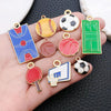 Assorted Enamel Sports Crafting Charms – Vibrant Designs for DIY Keychains & Jewelry