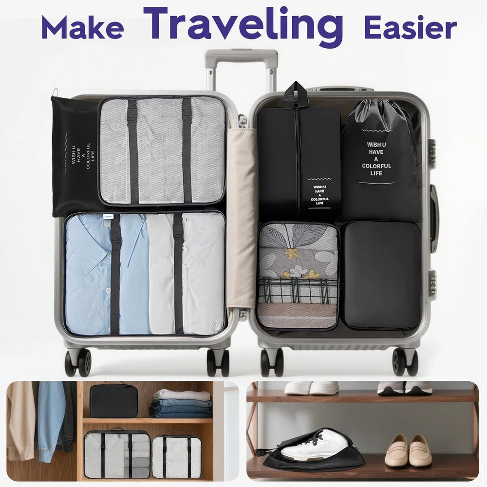 Fosmon Travel Packing Cubes Set – Organize Your Suitcase Like a Pro