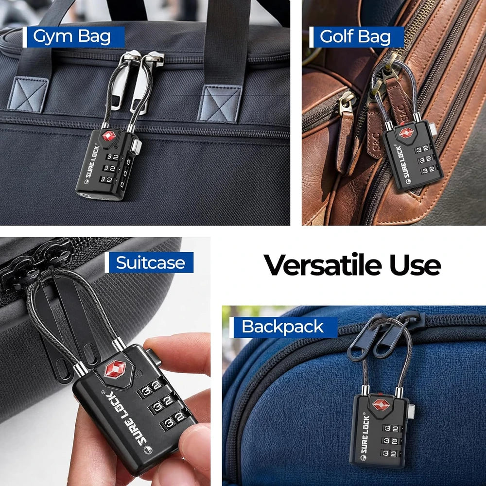 Sure Lock TSA Approved Luggage Locks – Secure Your Bags with Confidence
