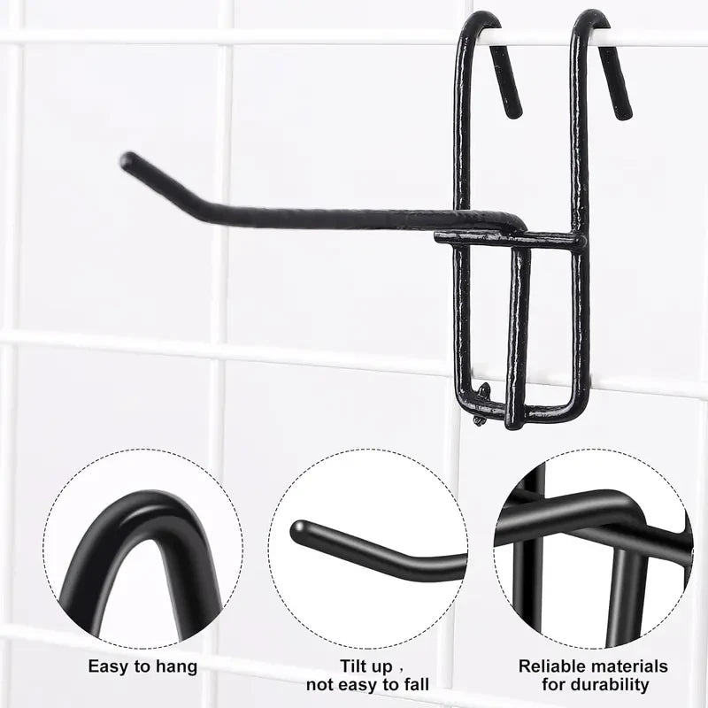 Metal Grid Wall Pegboard Hooks – Maximize Your Wall Space & Stay Organized