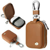 PU Leather Zippered Earbud Case – Tangle-Free Protection for Wired Earphones