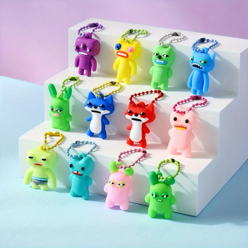 Monster Keychain Blind Box Set – Surprise Cartoon Collectibles for Kids & Adults
