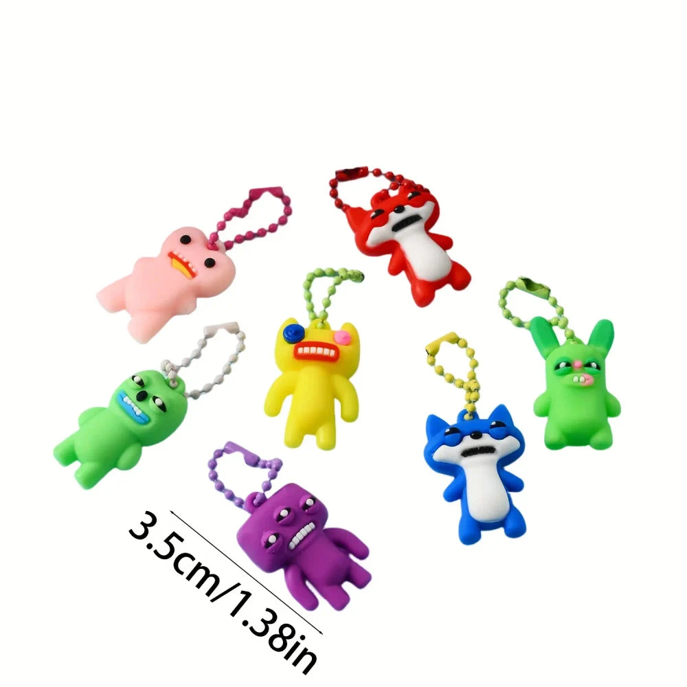 Monster Keychain Blind Box Set – Surprise Cartoon Collectibles for Kids & Adults