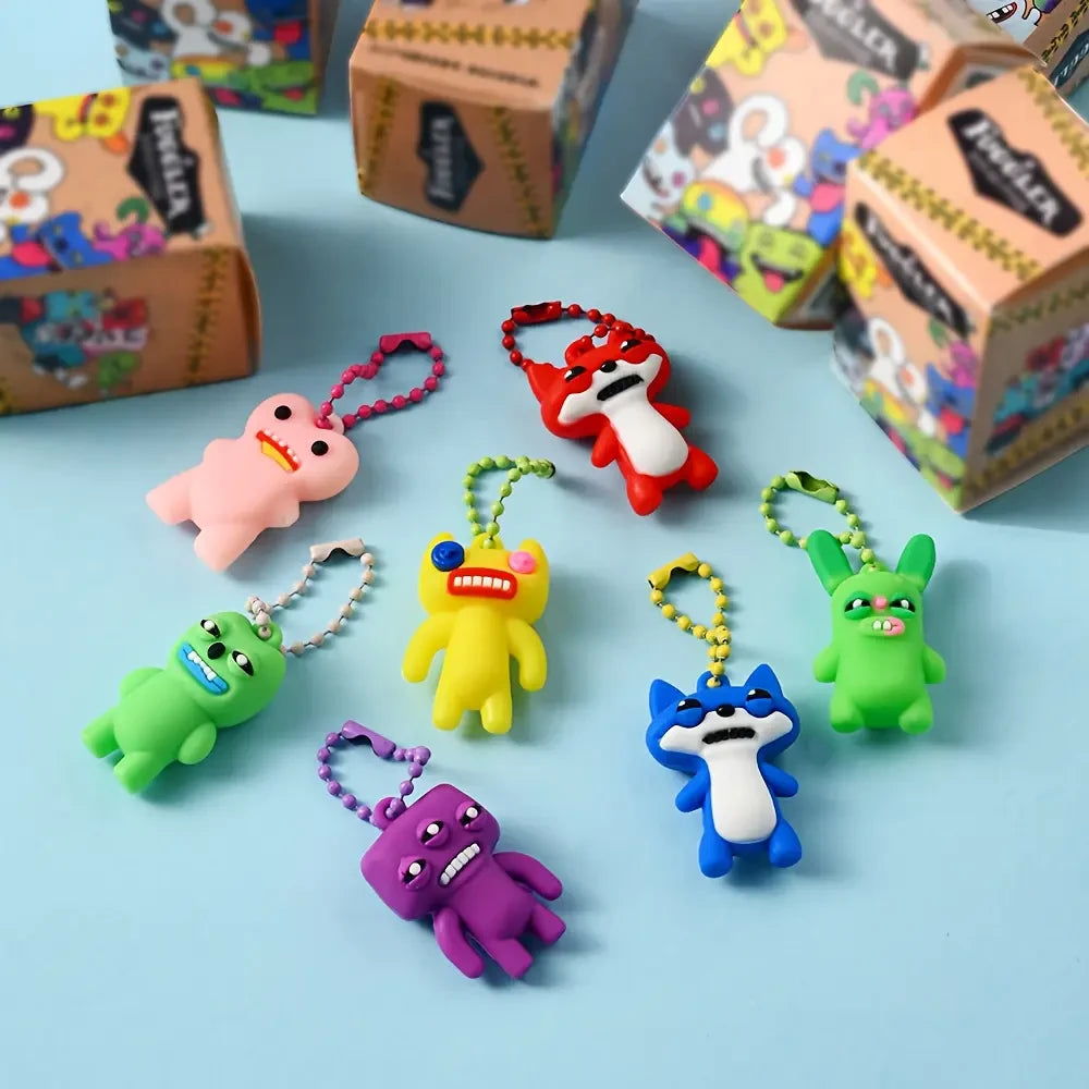 Monster Keychain Blind Box Set – Surprise Cartoon Collectibles for Kids & Adults