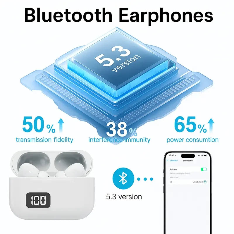 Portable Wireless Power Bank Kit – Charger, Earbuds & Cables Included
