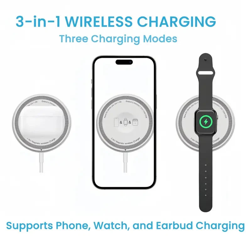 Portable Wireless Power Bank Kit – Charger, Earbuds & Cables Included