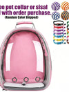 Transparent Space Capsule Pet Backpack – Stress-Free Travel for Cats & Small Dogs