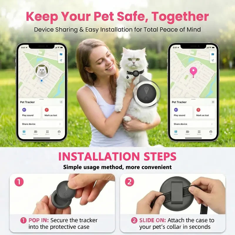 Smart Pet GPS Tracker – Real-Time Location, No Monthly Fees