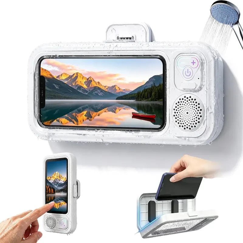 Shower Phone Case with Bluetooth Speaker