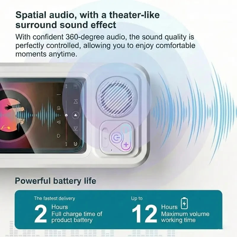 Shower Phone Case with Bluetooth Speaker