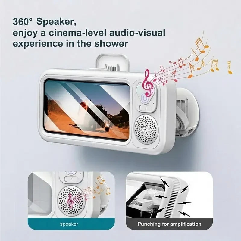 Shower Phone Case with Bluetooth Speaker
