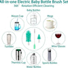 Electric Baby Bottle Cleaning Brush Set
