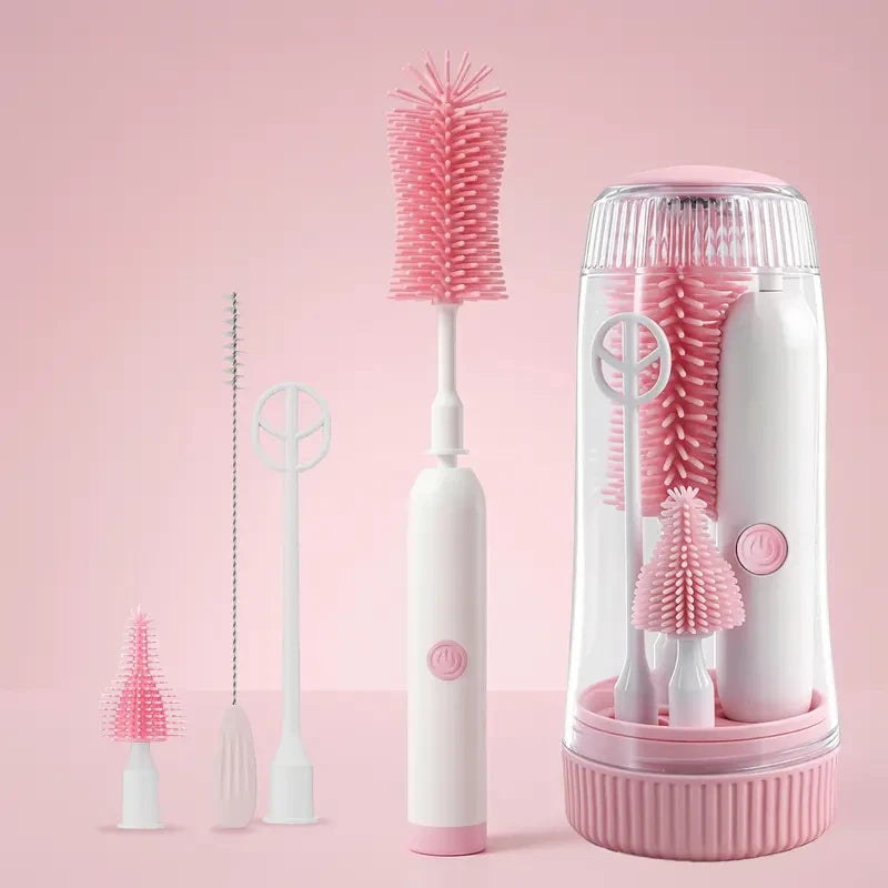 Electric Baby Bottle Cleaning Brush Set