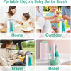 Electric Baby Bottle Cleaning Brush Set