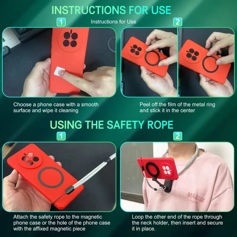 Magnetic Mobile Phone Neck Mount