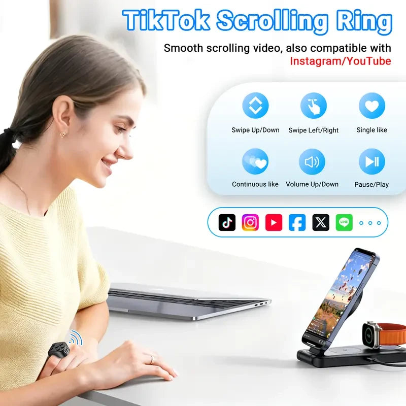 PUTARE Wireless Scrolling Ring