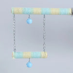 Colorful Cotton Rope Parrot Grinding Perch – Beak Trimming & Foot Exercise Bird Perch