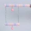 Colorful Cotton Rope Parrot Grinding Perch – Beak Trimming & Foot Exercise Bird Perch