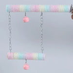 Colorful Cotton Rope Parrot Grinding Perch – Beak Trimming & Foot Exercise Bird Perch