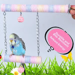 Colorful Cotton Rope Parrot Grinding Perch – Beak Trimming & Foot Exercise Bird Perch