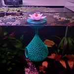 Floating Lily Flower Fish Tank Decor – Artificial Aquarium Plant Ornament