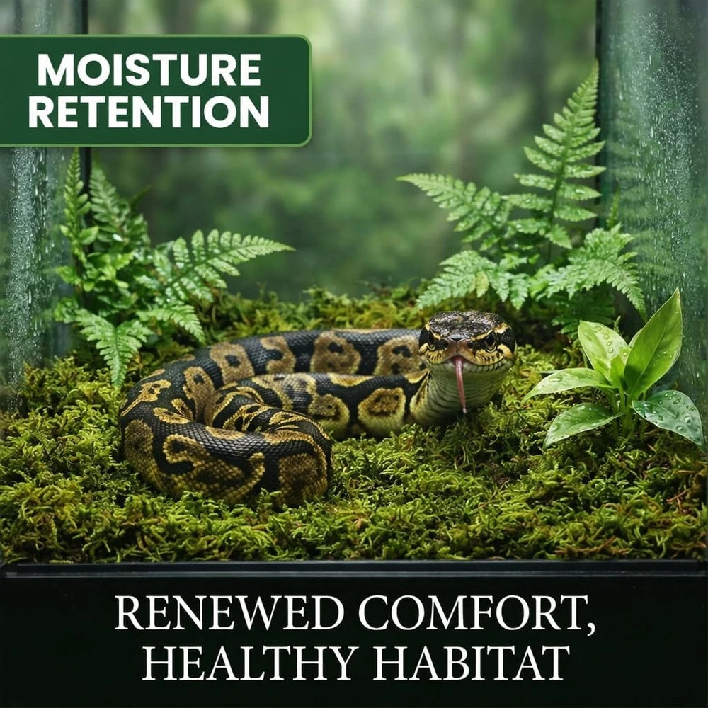 Sphagnum Moss for Reptiles – Natural Substrate for Humidity & Burrowing