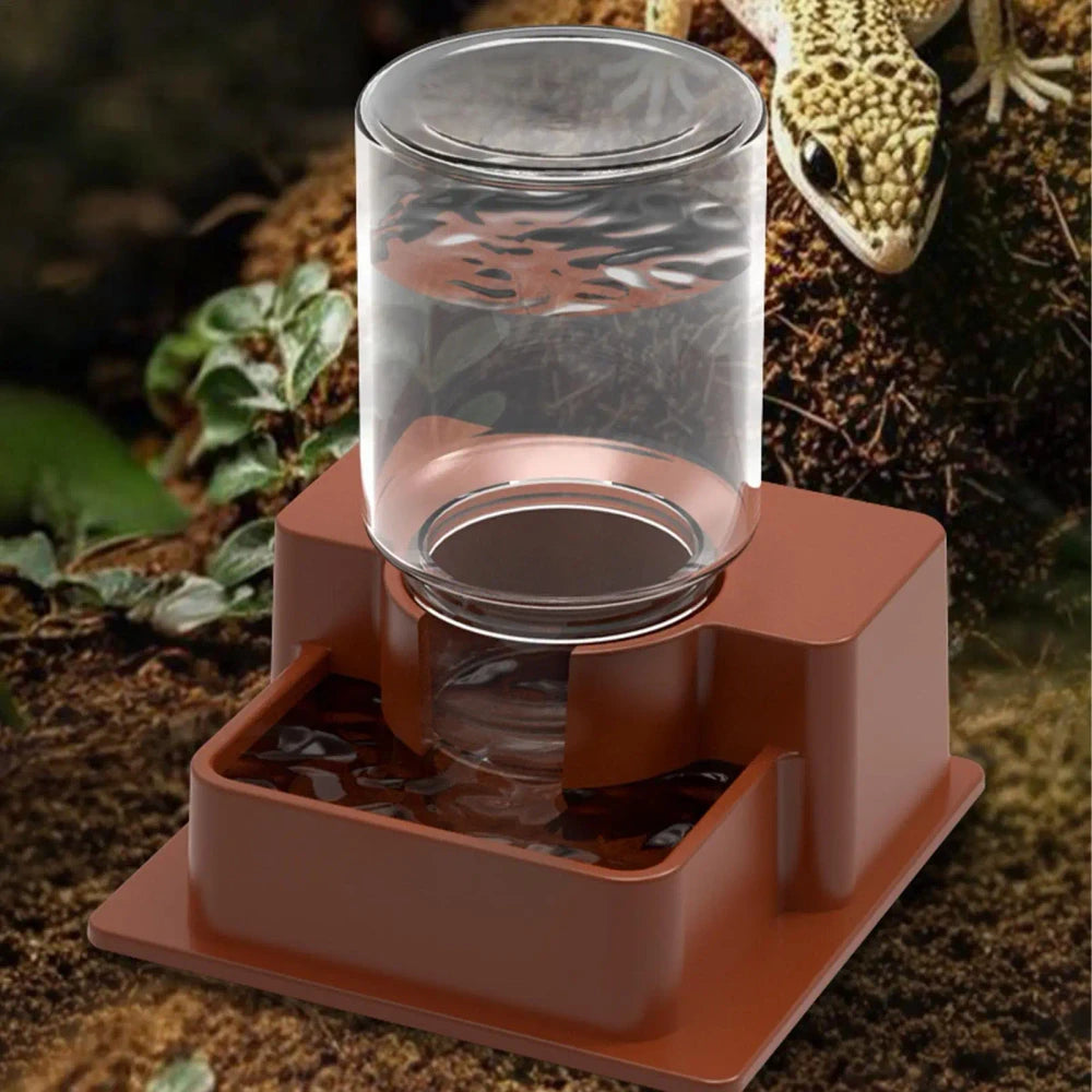 Automatic Reptile Water Dispenser – Self-Refilling Hydration for Lizards & Turtles