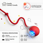 Interactive Rolling Cat Ball Toy – Self-Moving Chase Toy for Indoor Cats