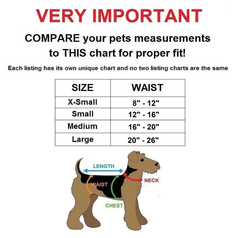 Washable Female Dog Diapers – Reusable, Leak-Proof for Heat & Incontinence.