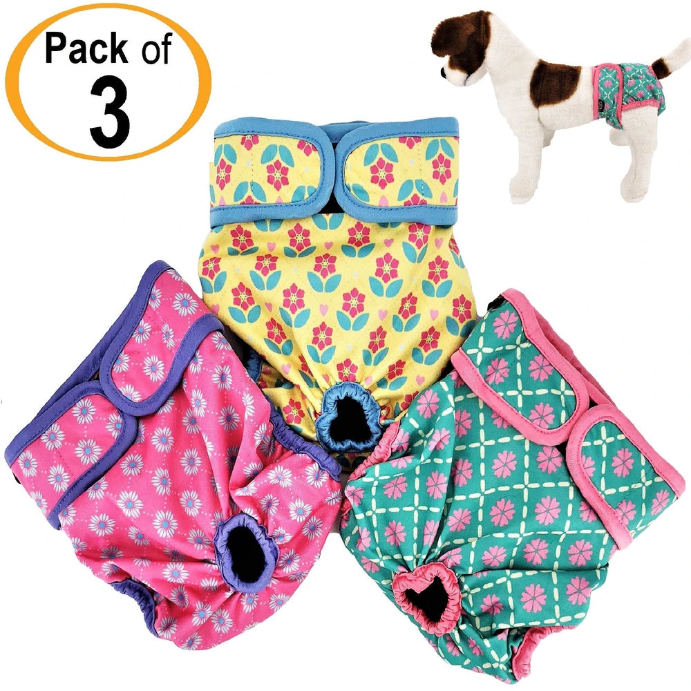 Washable Female Dog Diapers – Reusable, Leak-Proof for Heat & Incontinence.