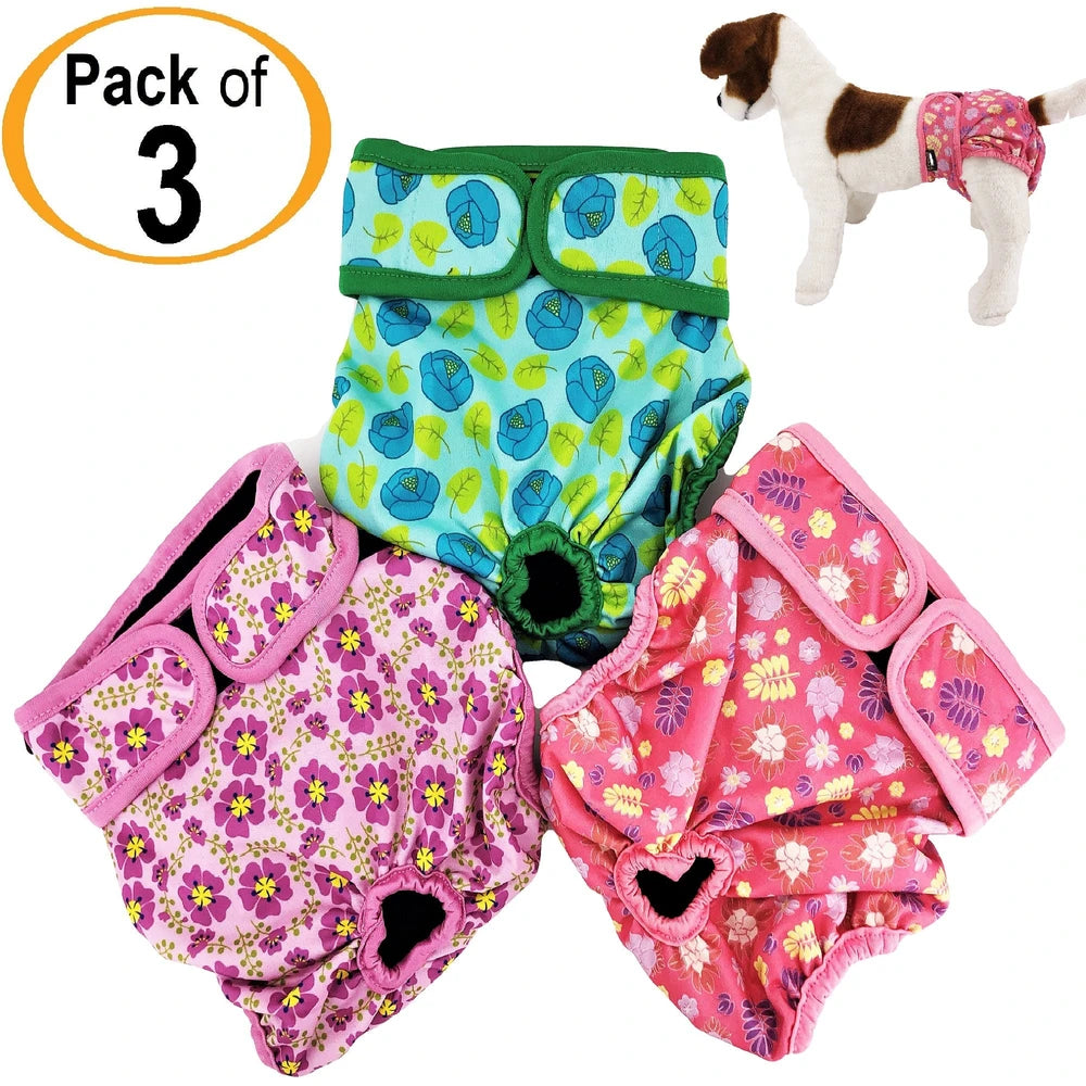 Washable Female Dog Diapers – Reusable, Leak-Proof for Heat & Incontinence.
