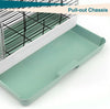 Portable Small Bird Travel Cage – Lightweight Carrier with Wooden Perches for Budgies, Finches & Parakeets