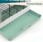 Portable Small Bird Travel Cage – Lightweight Carrier with Wooden Perches for Budgies, Finches & Parakeets