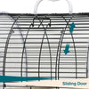 Portable Small Bird Travel Cage – Lightweight Carrier with Wooden Perches for Budgies, Finches & Parakeets