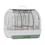 Portable Small Bird Travel Cage – Lightweight Carrier with Wooden Perches for Budgies, Finches & Parakeets