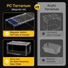Stackable Reptile Enclosure – Ventilated Slide-Lid Terrarium for Geckos, Spiders & Small Reptiles